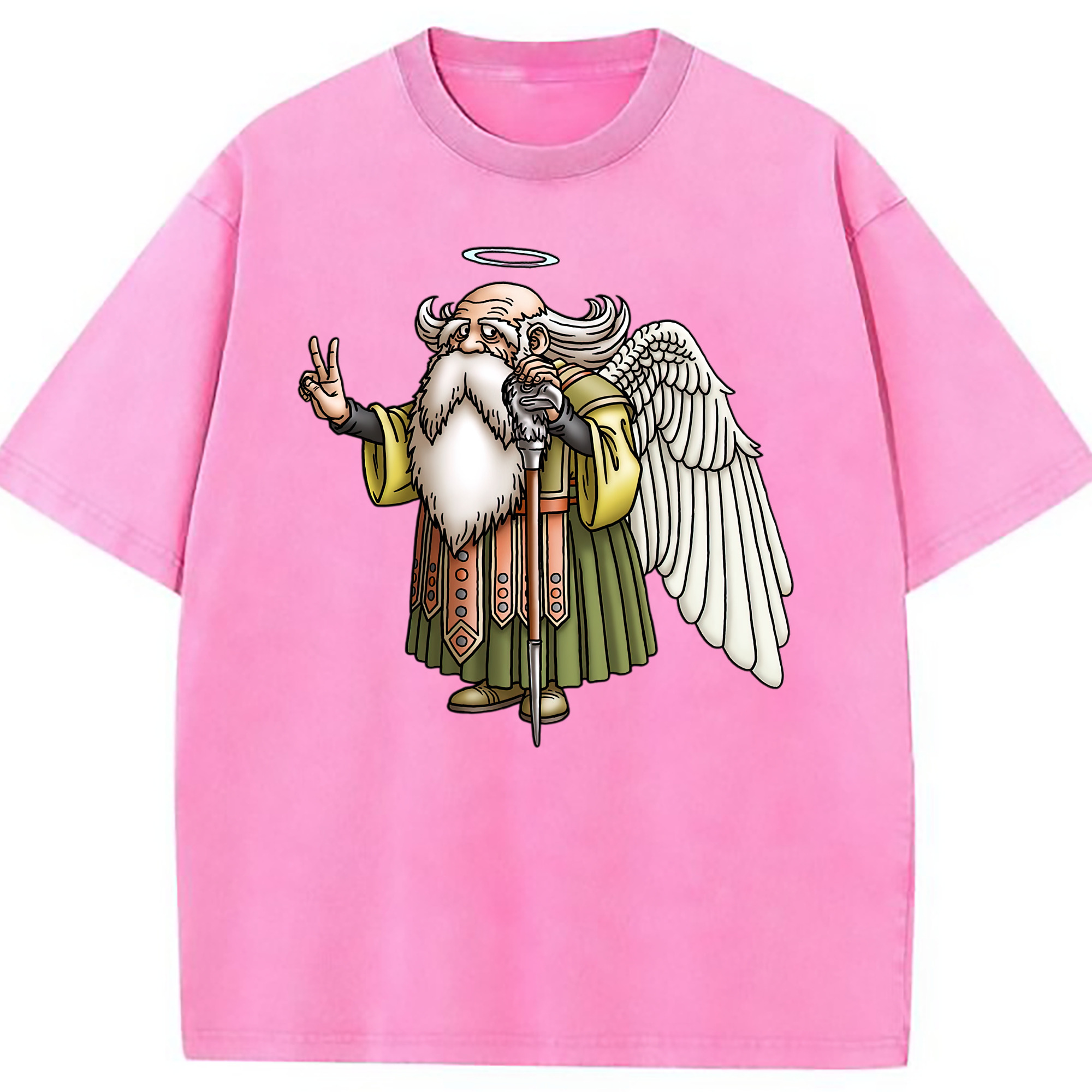 （画像用） ドラゴンクエスト Doragon Kuesuto Dragon Quest 綿100% ヴィンテージ風 半袖Tシャツ（フロントプリント）